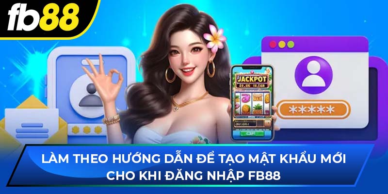 Làm theo hướng dẫn để tạo mật khẩu mới cho khi đăng nhập fb88