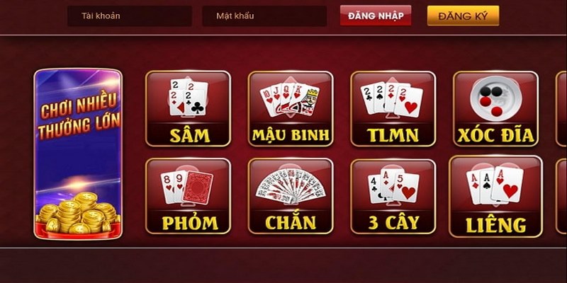 Trò chơi phổ biến trong game bài đổi thưởng Fb88